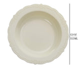 12 Oz. Ivory Victorian Design Bowls | 20 Count